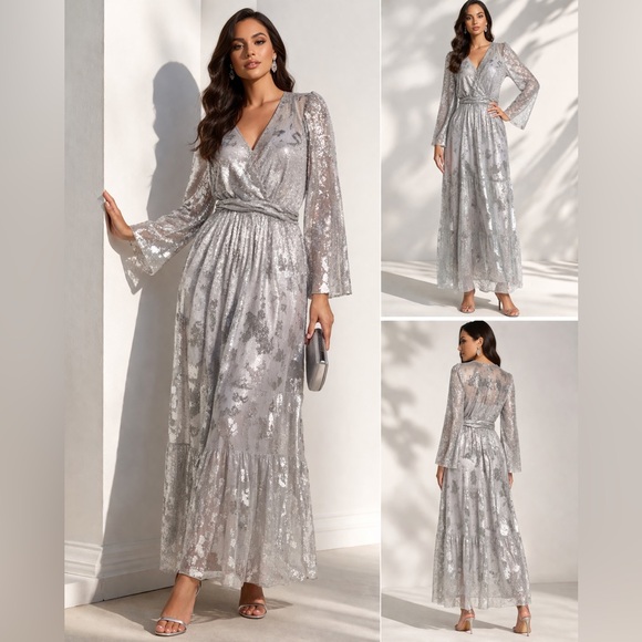 ba&sh Dresses & Skirts - BA&SH VIANCA Silver Dress NWT